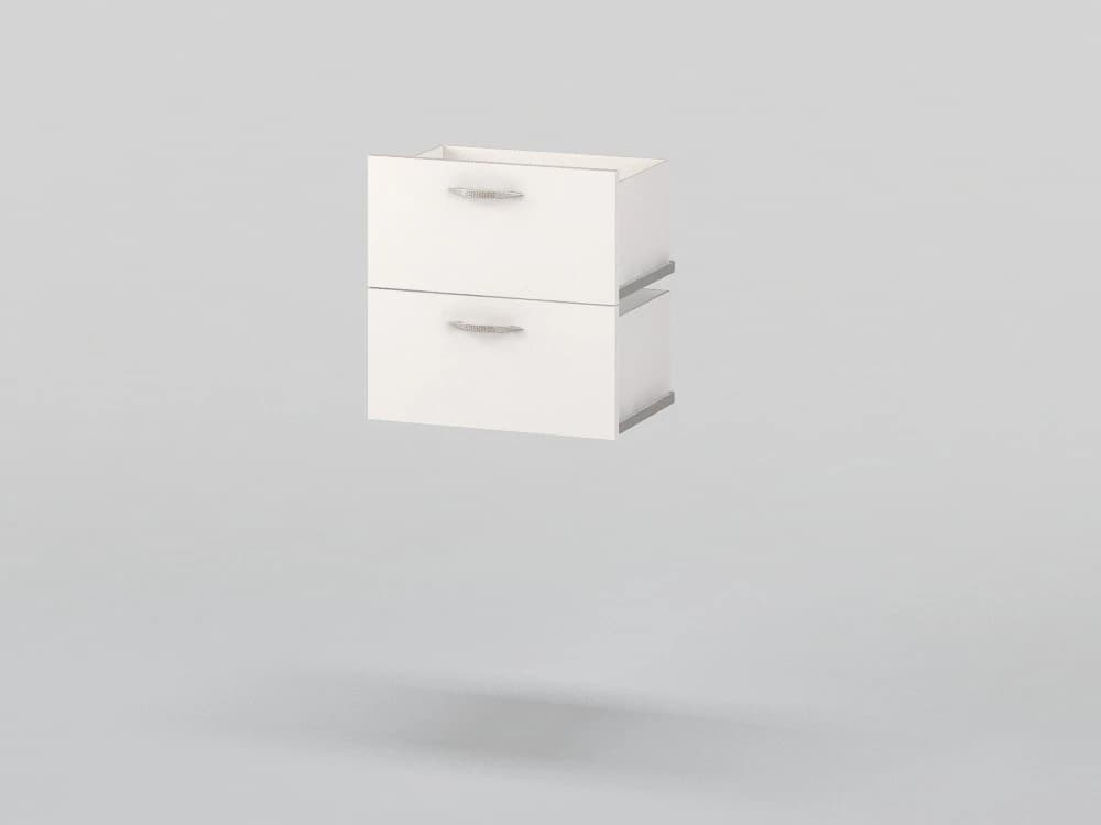 2 sliding drawers for built-in wardrobe