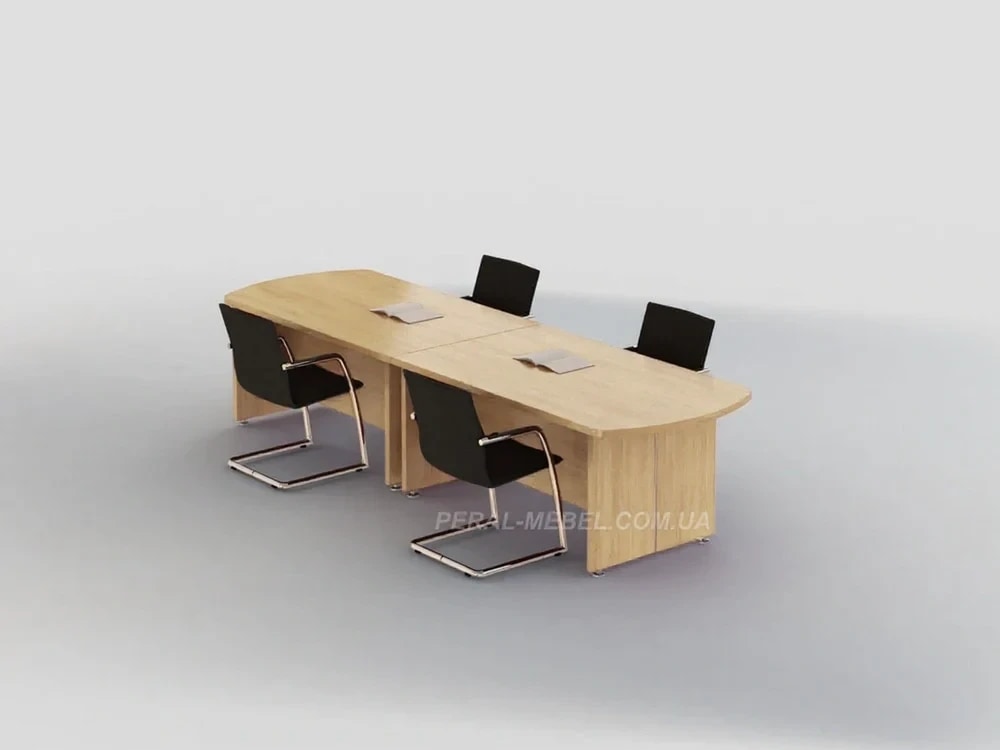 Conference table for negotiations rectangular — Beech