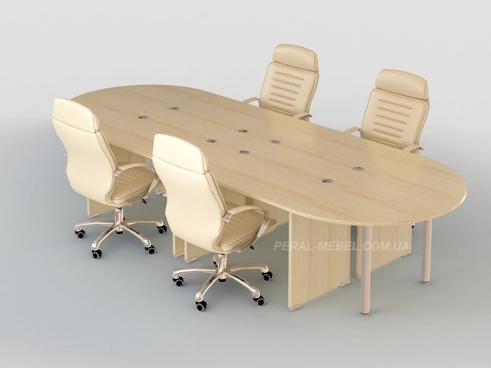 White conference table