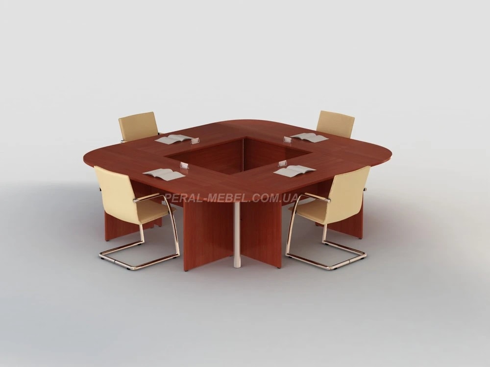 Conference table round in the meeting room