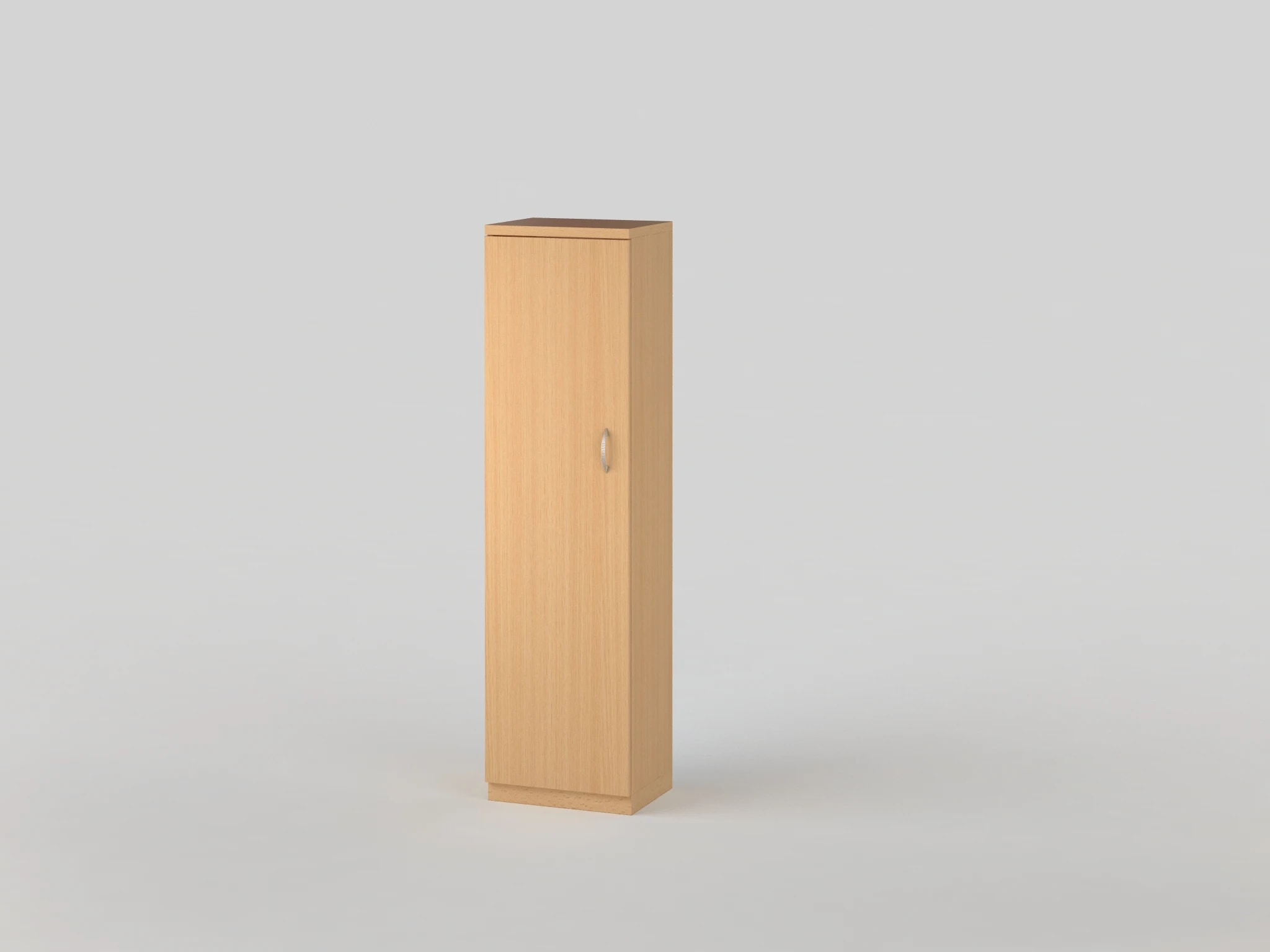 Closed cabinet with shelves 1495x400x320 beech