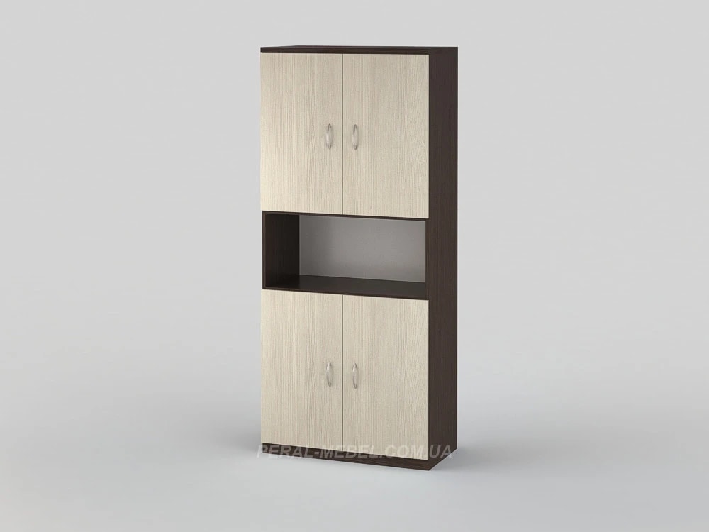 Cabinet with open shelf 1850x800x320 wenge