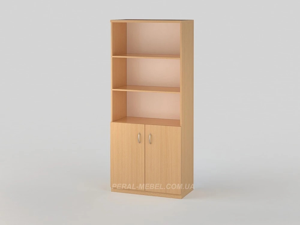 Open cabinet with shelves 1850x800x320 beech