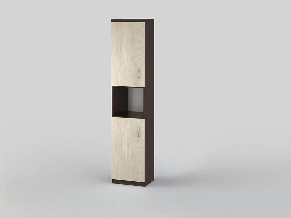 Cabinet with open shelf 1850x400x320 wenge