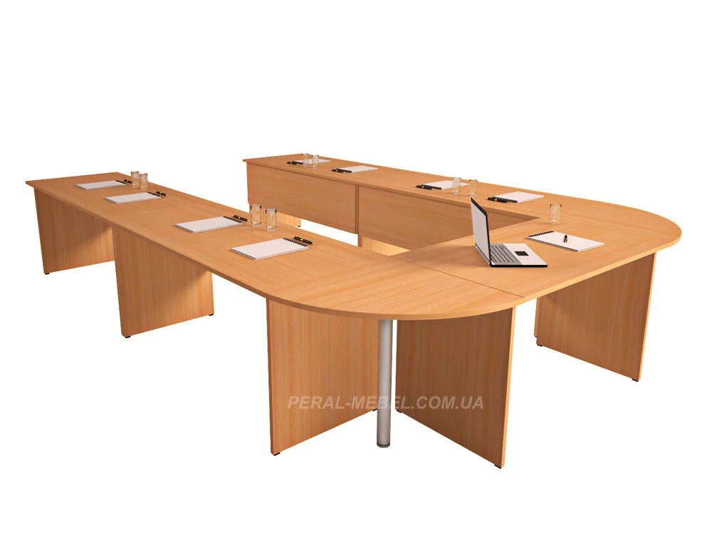 Folding conference table