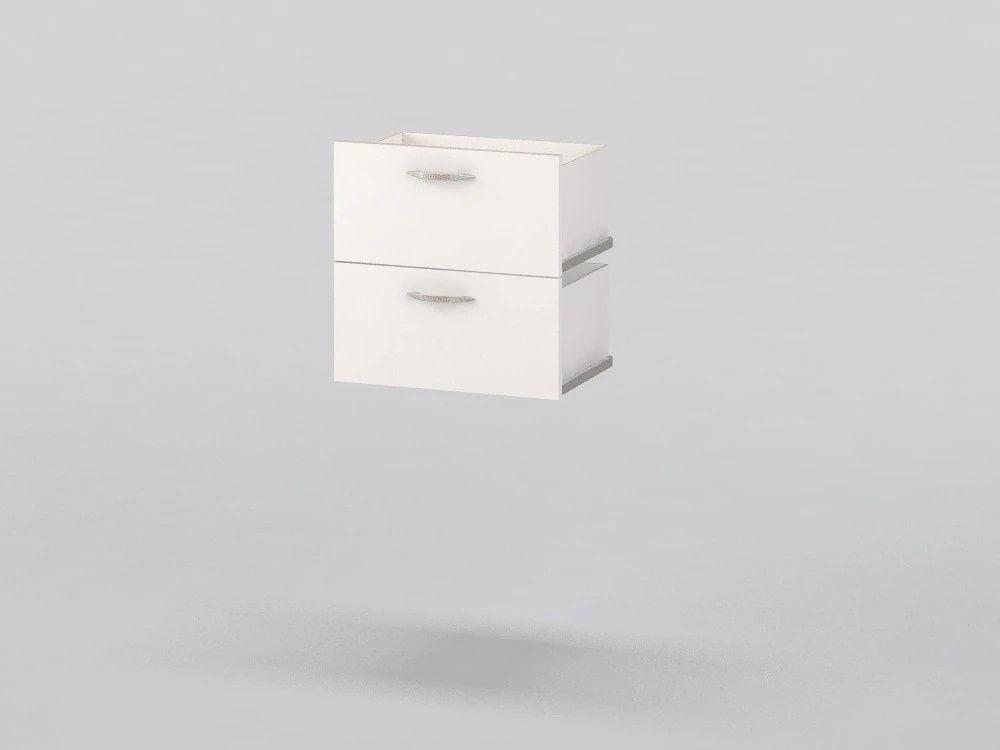 2 sliding drawers for built-in wardrobe