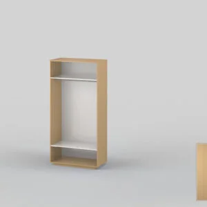 Double-door closet 1200 mm wide beech