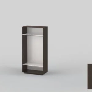 Double-door closet 1200 mm wide in wenge