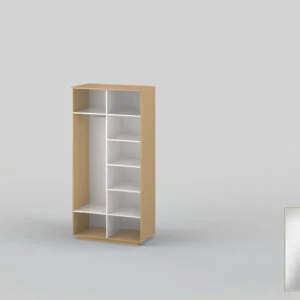 Шкаф-купе двухдверный шириной 1200 мм бук