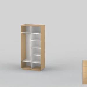 Шкаф-купе двухдверный шириной 1200 мм бук