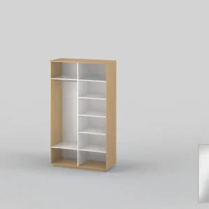 Шкаф-купе двухдверный шириной 1400 мм бук