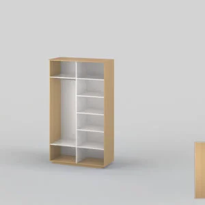 Шкаф-купе двухдверный шириной 1400 мм бук