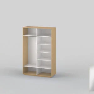 Шкаф-купе двухдверный шириной 1600 мм бук