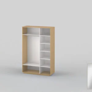 Шкаф-купе двухдверный шириной 1600 мм бук