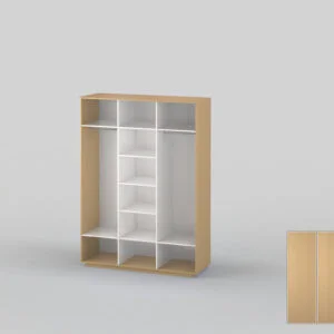 Three-door closet with a width of 1791 mm beech