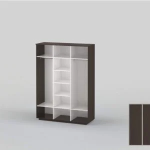 Шкаф-купе трехдверный шириной 1791 мм венге