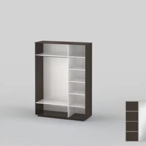 Three-door wardrobe width 1791 mm wenge