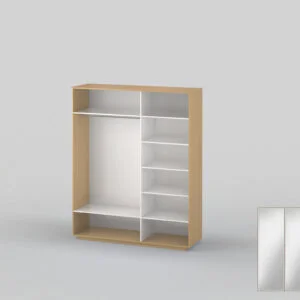 Three-door wardrobe width 1991 mm beech