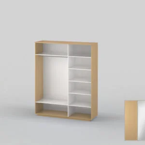 Three-door wardrobe width 1991 mm beech