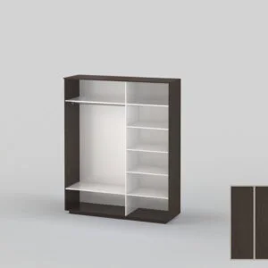 Three-door closet, width 1991 mm wenge