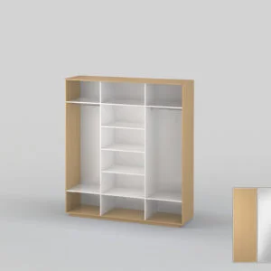 Шафа-купе тридверна шириною 2191 мм бук