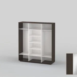 Шкаф-купе трехдверный  шириной 2191 мм венге