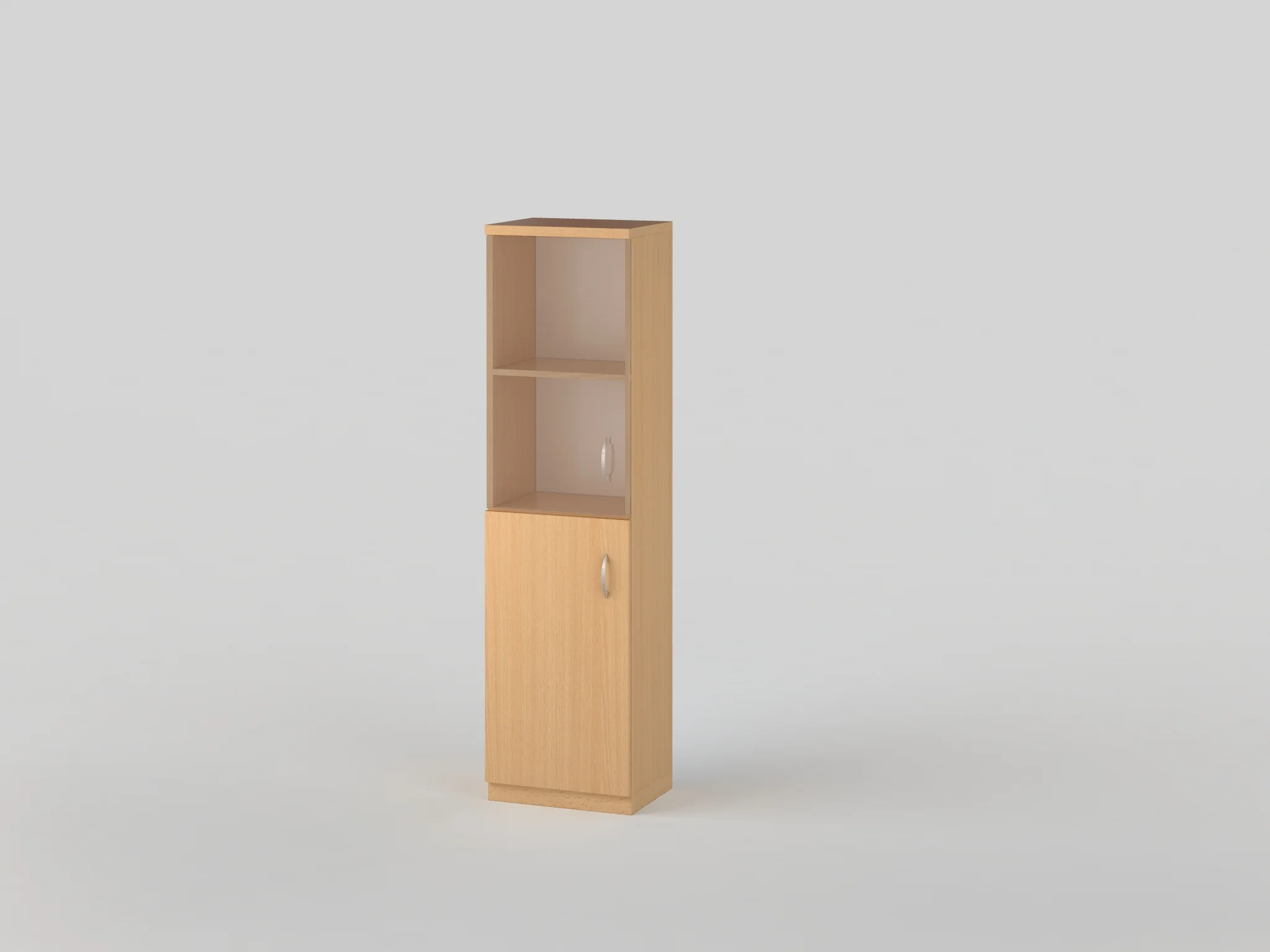 Шафа-пенал відкрита зі склом 1495x400x320 бук