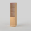 Open cabinet with glass 1850x400x320