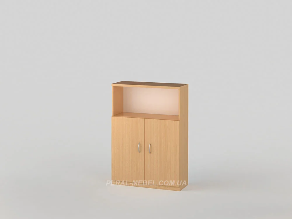 Шкаф открытый с полками 1135x800x320 бук