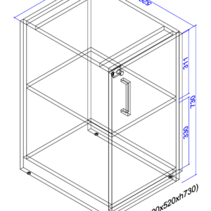 Lockable right-handed add-on pedestal