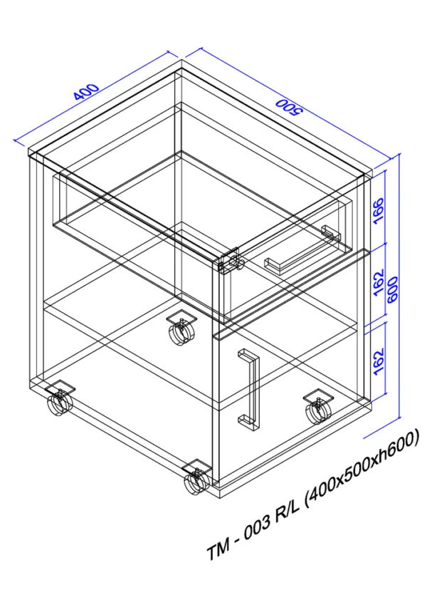 Office mobile bedside table ТМ-003