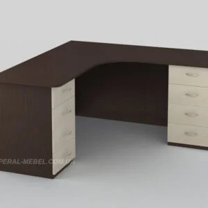 Кутовий стіл "Преміум" з двома тумбами 1600х600х750