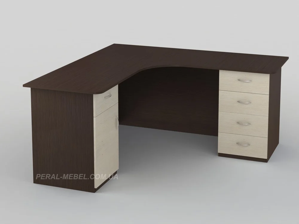 Corner table "Premium" with two cabinets 1600x600x750